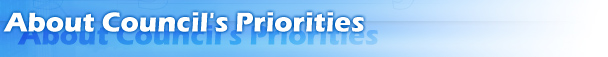 About Council's Priorities