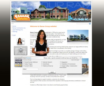 Ramar Contractors Inc. and Jaral Holdings Inc. corporate website